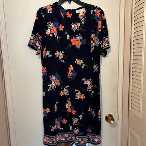 NWT Michael Kors Floral Navy Dress with flowers